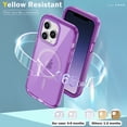 thumbnail image 6 of Allytechgroup iPhone 12 Pro Max Case with Screen Protector, Magnetic Back Cover Compatible with Magsafe Transparent Shockproof Drop Proof Phone Case for Apple iPhone 12 Pro Max, Darkpurple, 6 of 8