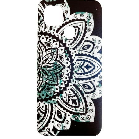 Consumer Cellular Zmax-10 / ZTE Zmax 10 Z6250CC TPU 1-piece Flexible Skin Cover Phone Case - TPU Blue Abstract