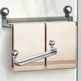 thumbnail image 3 of 1PC Non Perforated Wall Mounted Suction Cup Retractable Slipper Rack 2 In 1 Wall Mounted Slippers Towel Pole Wall Mounted Slippers Towel Pole Wall Mounted Adjustable Towel Rack Gray, 3 of 8
