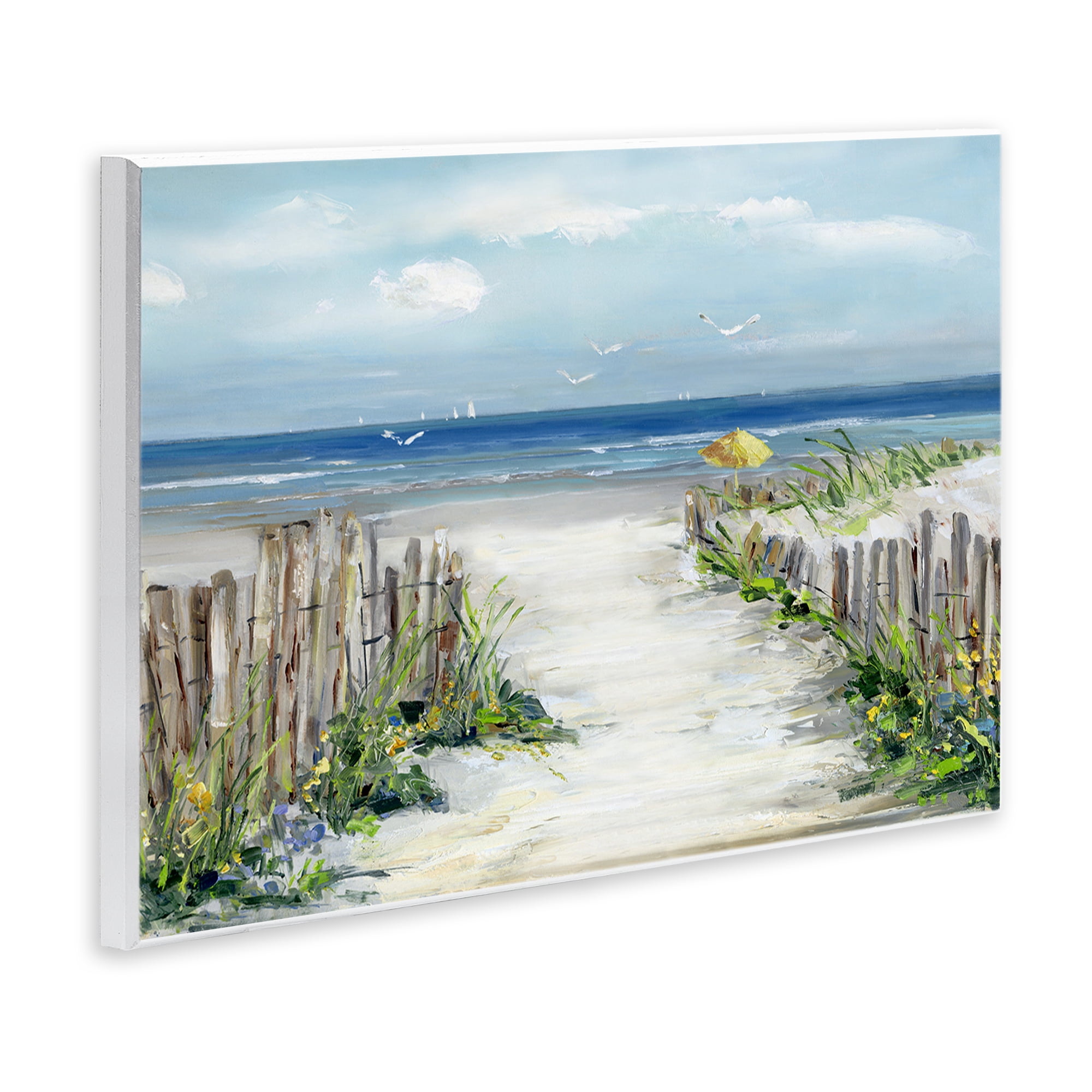 Stupell Industries Sunlit Dune Path To Ocean Wall Plaque Art, design by Sally Swatland
