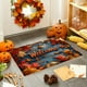 thumbnail image 5 of Felpudo decorativo con diseño de hojas de arce y calabaza de otoño para Halloween, Acción de Gracias, baño, cocina, porche, tiras largas, 5 of 5