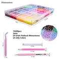 thumbnail image 3 of 24 Color Jelly Resin Rhinestones for Crafting Bedazzling 19200Pcs 3mm Multicolor Flatback Stones Colorful AB Gems for Crafts Nail Art Clothes Eyes Makeup Tumblers Bottles DIY Crafts, 3 of 8