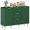 Dark Green, variant on HOMCOM Sideboard Buffet Cabine w/ 3 Drawers and Adjustable Shelves, Black