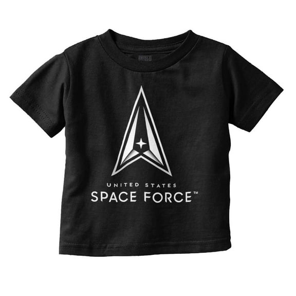 Military Classic US Space Force Logo Toddler Boy Girl T Shirt Infant Toddler Brisco Brands 12M