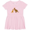 thumbnail image 3 of Inktastic Kangaroo Family Girls Baby Dress, 3 of 5