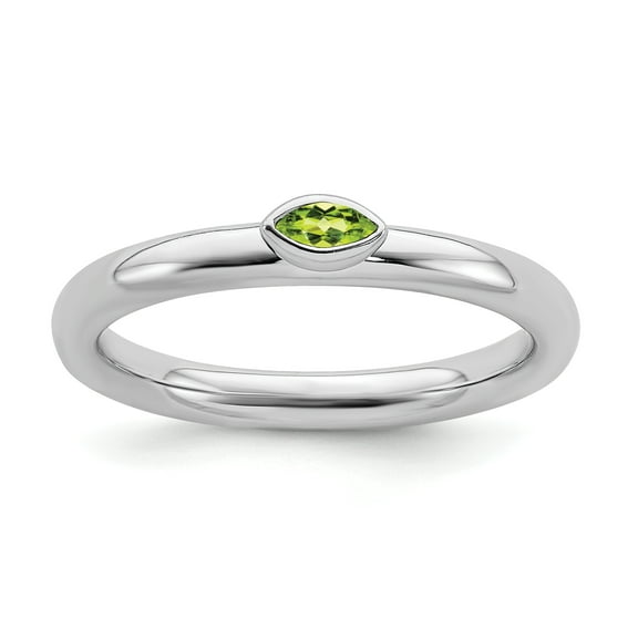 Stackable Expressions Sterling Silver Peridot Ring