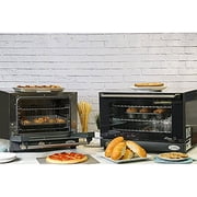 BroilKing POV-003 Compact Quarter Size Convection Oven w/ Sheet Pan, Black
