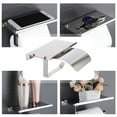 thumbnail image 6 of GOOHOCHY Wall Mount Toilet Paper Roll Holder Shelf Organizer Dispenser Bathroom Accessory, 6 of 8