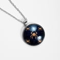 thumbnail image 4 of Constellation Glass Circular Pendant Necklace - Women's Jewelry, 4 of 5