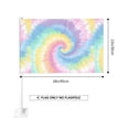 thumbnail image 2 of Car Flag12x18 No Pole Is Not Easy To Fade Fast Dry Hole Design Can Wear Flagpole Easy To Install For Car Family Business Travel Aliceblue Tie-Dye Background Rainbow Colors_3, 2 of 8