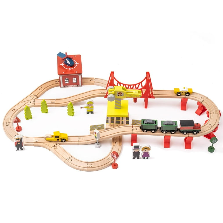 70 piece wooden train set new arrivals