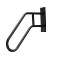 thumbnail image 3 of Metal Pipe Stair Handrail, 22.8" Wall Mount Staircase Handrail U-Shaped Railings for Bathroom Outdoor Black, 3 of 7