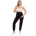 thumbnail image 4 of Yawrut Two-Piece Set Women Pregnant Women High Waist Support Side Pocket Bunched feet Yoga Maternity Pants, 4 of 7