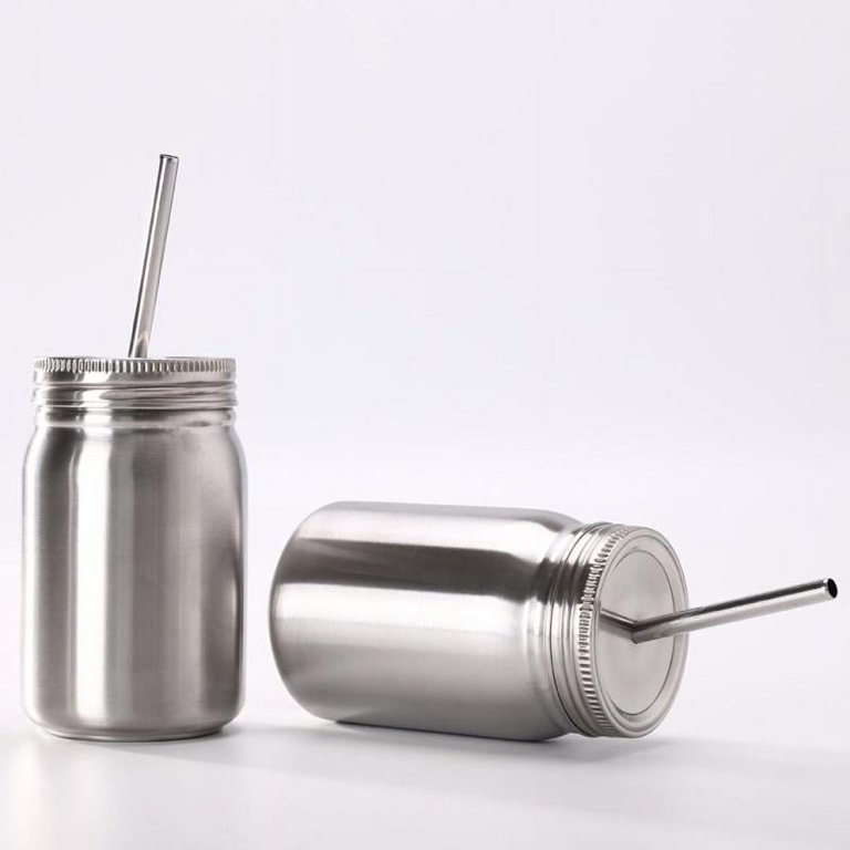 Stainless Steel Mason Jar Tumbler Vacuum Insulated Double Wall