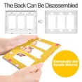 thumbnail image 4 of Yayeee Rocker Switch Wall Plate 2-Gang 4.7"x4.6" Home Decorative Outlet Cover, White Stars, 4 of 6