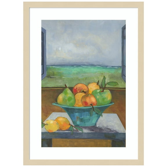Amanti Art Fruit Bowl I Wood Framed Wall Art Print