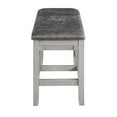 thumbnail image 3 of Steve Silver Hyland Stone Gray Wood Counter Bench, 3 of 5