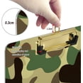 thumbnail image 4 of FMSHPON Fun Black Green Brown Camo Clipboard Hardboard Wood Nursing Clip Board and Pull for Standard A4 Letter 13x9 inches, 4 of 5