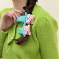 thumbnail image 6 of FENOHREFE Novelty Barrettes Hair Clip Little Girl Fun Elephant Flat Clip Hairpin Elephant Kidcore Hair Clip for Bunches, 6 of 7
