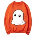 thumbnail image 5 of Jsaierl Halloween Sweatshirts Women Cute Pumpkin Ghost Graphic Sweatshirt Loose Fit Crewneck T-shirt Long Sleeve Holiday Pullover Tops Halloween Costumes, 5 of 5