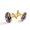 Color 1, variant on Men's Classic Stainless Steel, Sunflower Field Guitar Cufflinks Business Wedding Shirts, Golden