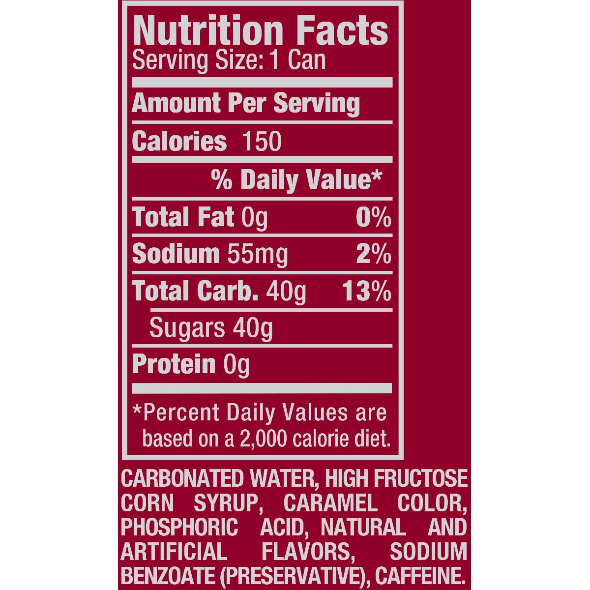Dr Pepper Nutrition Facts 12 Oz Can - NutritionWalls