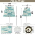 thumbnail image 3 of Seashell Line Art Desk Lamp LED Table Nightstand Lamps with 3 Color Temperatures for Home Bedroom Living Room Decor 8x12, 3 of 8