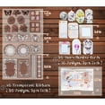 thumbnail image 5 of 260 Piece Ephemera Set, Vintage Scrapbooking Supplies Pack, Paper and Stickers, Art Craft Gifts, Letters, 5 of 6
