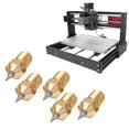 thumbnail image 3 of LYUMO 5Pcs 3D Printer Nozzle Set Brass with Stainless Steel Tips Removable Accessories,Removable Nozzle,3D Printer Nozzle Set, 3 of 8