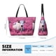 thumbnail image 4 of Fotbe Flower Field Cow Bolsa de Viaje para Playa - Resistente al Agua, Bolsa Tote de Gran Capacidad y Ligera con 7 Bolsillos para Mujeres y Hombres, 4 of 7