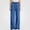 Blue, variant on WAVSUF Girls Straight Jeans Soft Comfort Side Pockets Adjustable Waist Fall Dressy Casual Pants Blue 7-8