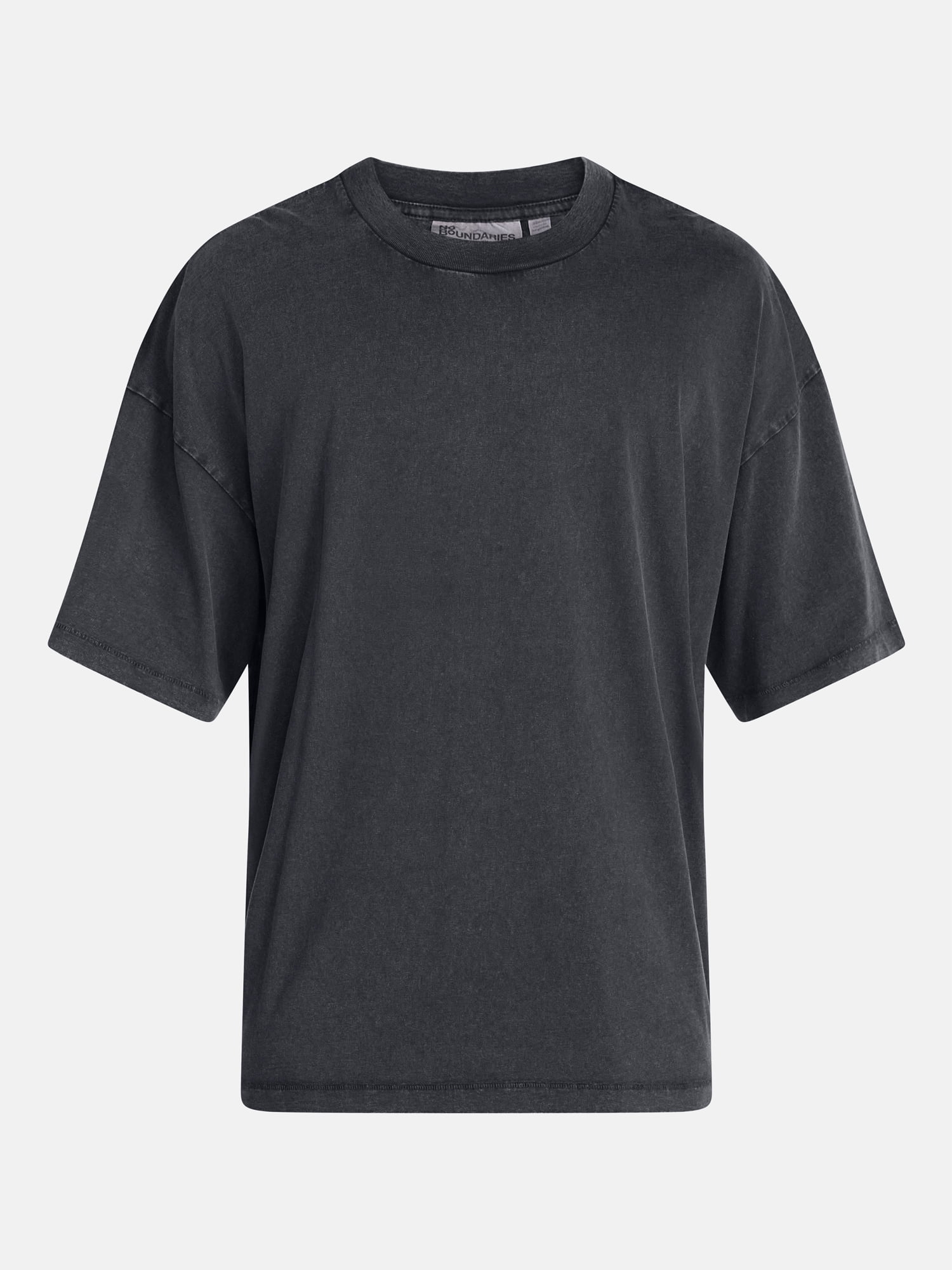 No Boundaries Men's Oversized Boxy Tee Shirt with Short Sleeves, XS-4XLT