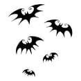 thumbnail image 2 of Flying Bats Silhouette Halloween 6" Vinyl Sticker Car Decal (6" Black), 2 of 3