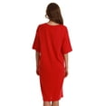 thumbnail image 3 of Just Love Short Sleeve Nightgown Sleep Dress for Women Sleepwear (Red - Staying In, 2X), 3 of 3