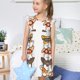 thumbnail image 4 of Fotbe Corgi Dog2 Vestido de Dormir para Niñas de 3 a 10 Años, Mangas Cortas, Estilo Princesa, Pijama Camisón con Mangas Voladas-Large, 4 of 6
