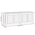 thumbnail image 5 of vidaXL Patio Storage Box Outdoor Cushion Storage with Bag Solid Wood Teak, 5 of 58
