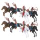 thumbnail image 1 of FELTECHELECTR 8 figuras de plástico para montar a caballo (estilo mixto), 1 of 6