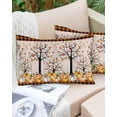 thumbnail image 6 of Pumpkins Thanksgiving Throw Pillow Cover 24 x 36 Inch Decorative Pillow Cover Fall Black Orange Plaid Leaves Retro Lumbar Pillowcase Seasonal Rectangle Cushion Case for Couch Sofa Bed Living Room, 6 of 7