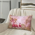 thumbnail image 5 of Balery Flamingos In The Tropical Forest Bedding Queen Pillow Cases - Envelope Closure - Soft Brushed Microfiber Fabric - Shrinkage and Fade Resistant Pillow Cases-16"x24", 5 of 6