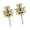Golden L, variant on Pack of 2 Antislip Guitar Strap Locks Metal Buttons for Bass Electric