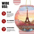 thumbnail image 3 of Vibrant Digital Painting of The Eiffel Tower In Paris - Christmas Ornament Xmas Keepsake Ceramic Ornaments Holiday Decorations for Tree Christmas Gift Ideas 2.95in, 3 of 6