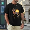 thumbnail image 4 of Hanmun Gazelle Men's Graphic Tees Print Vintage T-Shirts Short Sleeve Casual Size S-3XL USA, 4 of 9