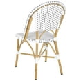 thumbnail image 5 of Safavieh Salcha Outdoor French Bistro Side Chair, Set of 2-White/Grey, 5 of 9