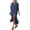 Navy, variant on Beach Cover Up for Women Button Down Shirt Dress Front Tie Collared Maxi Length Lightweight Swimwear Vacation Pool Cover Up
