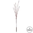 thumbnail image 3 of Vickerman 60 Red Wide Angle LED Twig Light Set on Brown Wire, Pack of 3, 3 of 3