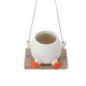 thumbnail image 1 of Swing Planter Pot Cute Animal Shape Decorative Resin Hanging Plant Pot Flower Pot for Indoor Outdoor Plants Succulent Duck, 1 of 4