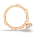 thumbnail image 6 of ESTE ORIGIN 2.00Ct Oval Cut Moissanite Solitaire Engagement Ring – Hidden Halo & Accent Stones in 14K Rose Gold for Women, 6 of 7