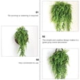thumbnail image 3 of GOOHOCHY 2 unids plantas de colgantes artificiales hojas de planta falsa para la decoración de la sala de la pared, 3 of 5