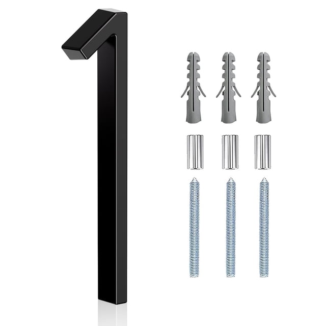 Número de casa Merear de acero inoxidable de 13 cm, resistente al óxido