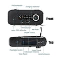 thumbnail image 4 of AM/FM Emergency Radio with Solar and Hand Crank, SOS Alarm, 4 Modes Flashlight (blue), survival gear., 4 of 5